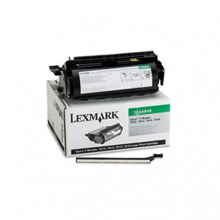 Lexmark 12A5849 High-Yield Black OEM Laser Toner Cartridge