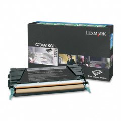 Lexmark C734A1KG Black OEM Laser Toner Cartridge