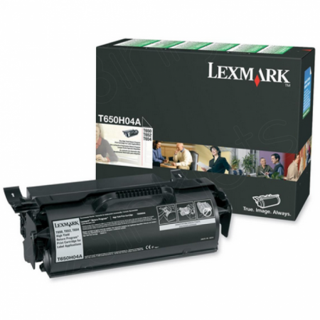 Lexmark T650H04A High-Yield Black OEM Laser Toner Cartridge