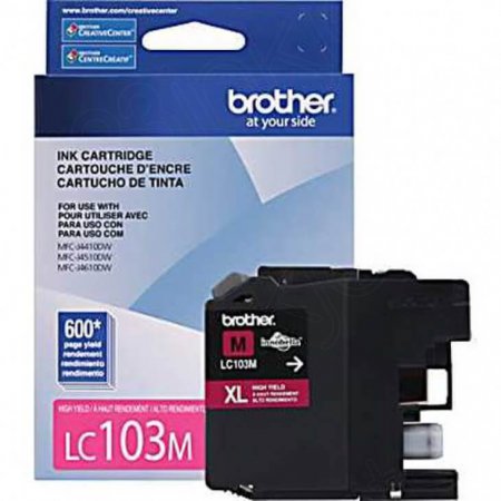 Brother LC103M Ink Cartridge, HY Magenta, OEM