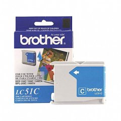 Brother LC51C (LC51) Ink Cartridge, Cyan, OEM