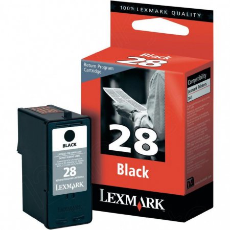 Lexmark 18C1428 Ink Cartridge, Black, OEM