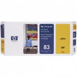 Original C4963A (HP 83) Printhead and Cleaner, Yellow UV